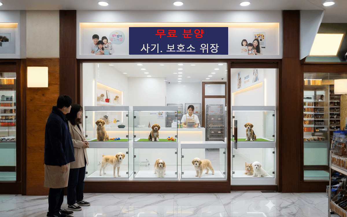 보호소로 위장한 펫샵