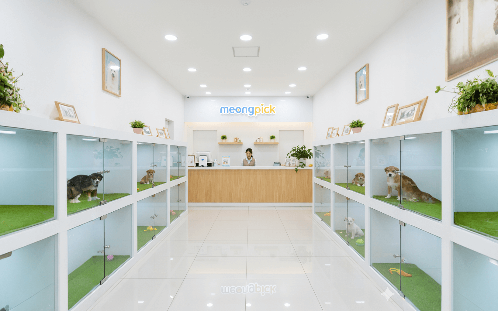 깨끗한 멍앤픽 환경